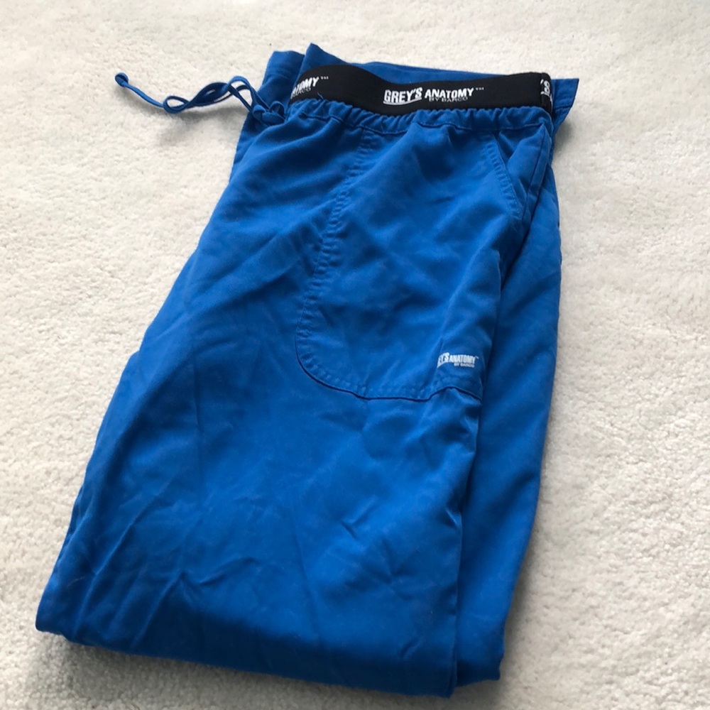 Greys Anatomy Royal Blue scrub pants